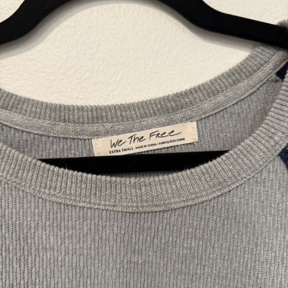 Free People Rainbow Dreams Aztec Balloon Sleeve Oversized Top XS - Picture 3 of 6